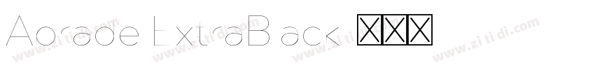 Abrade ExtraBlack字体转换